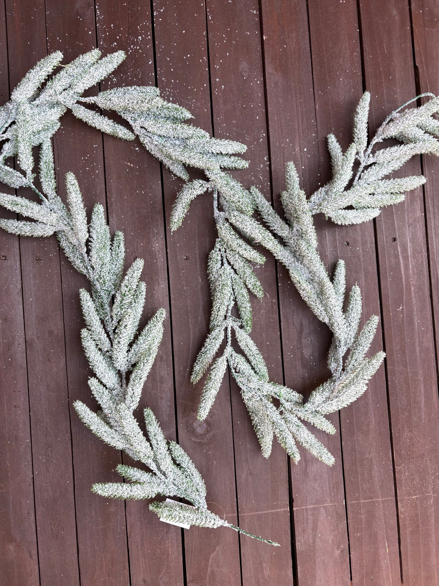 182cm SNOWCAP SPRUCE GARLAND SNOWY GREEN