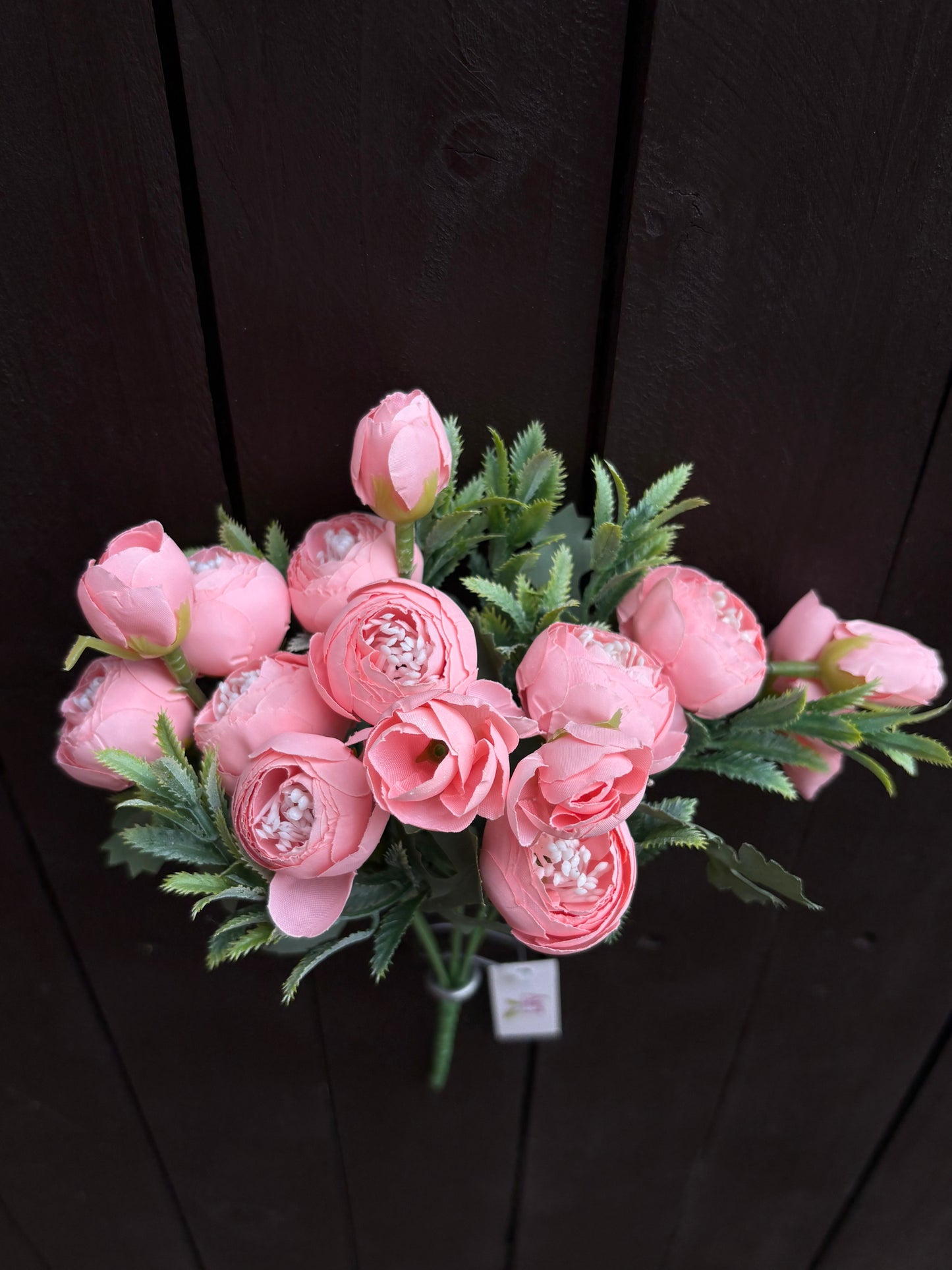 28cm BABY RANUNCULUS BUSH PINK