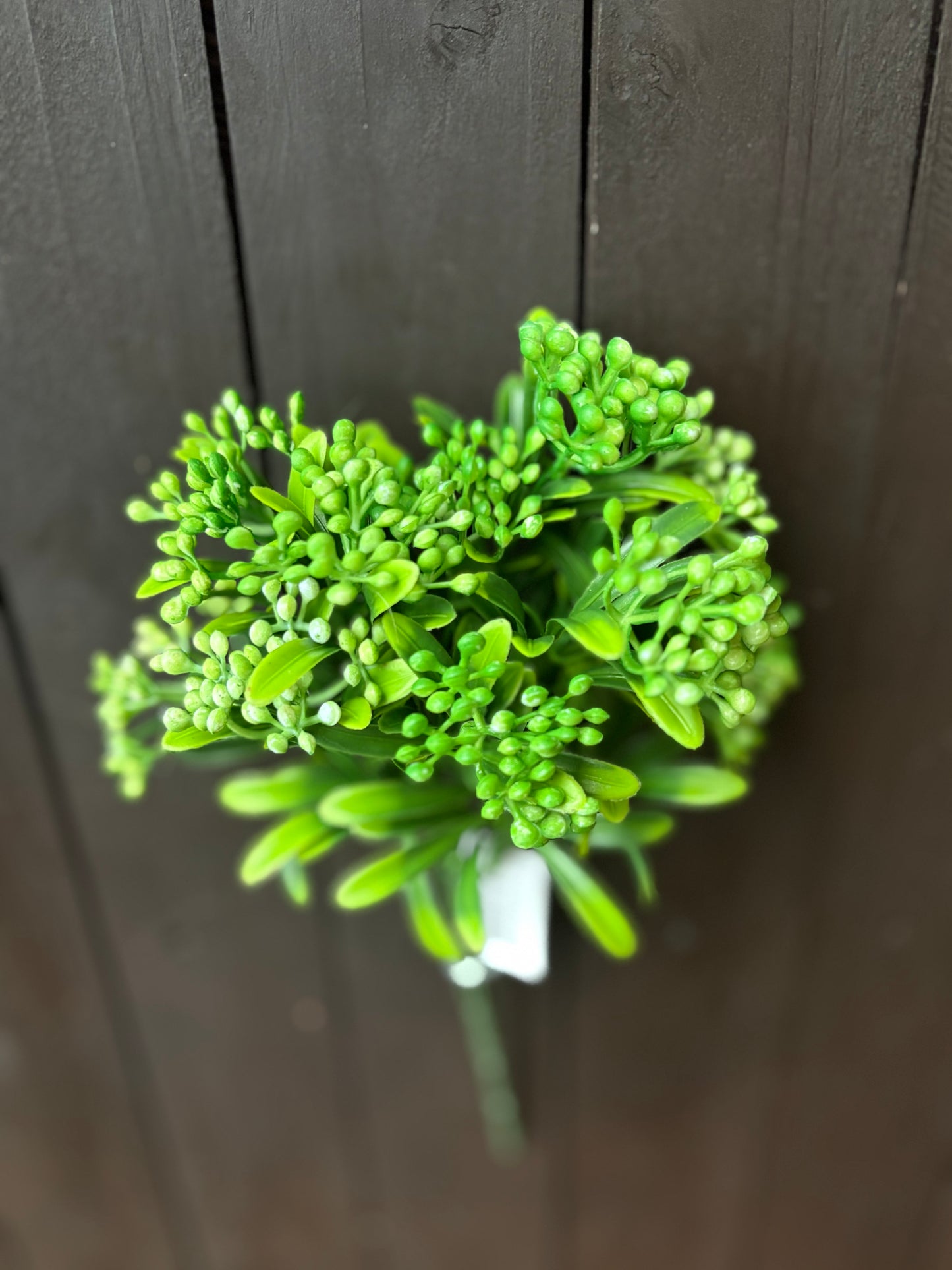 30cm PLASTIC BERRY BUSH GREEN