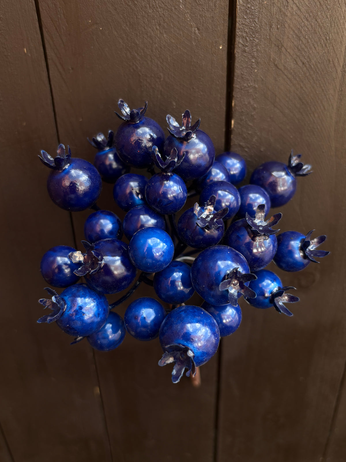 15cm ROSEHIP BUNCH PICK NAVY