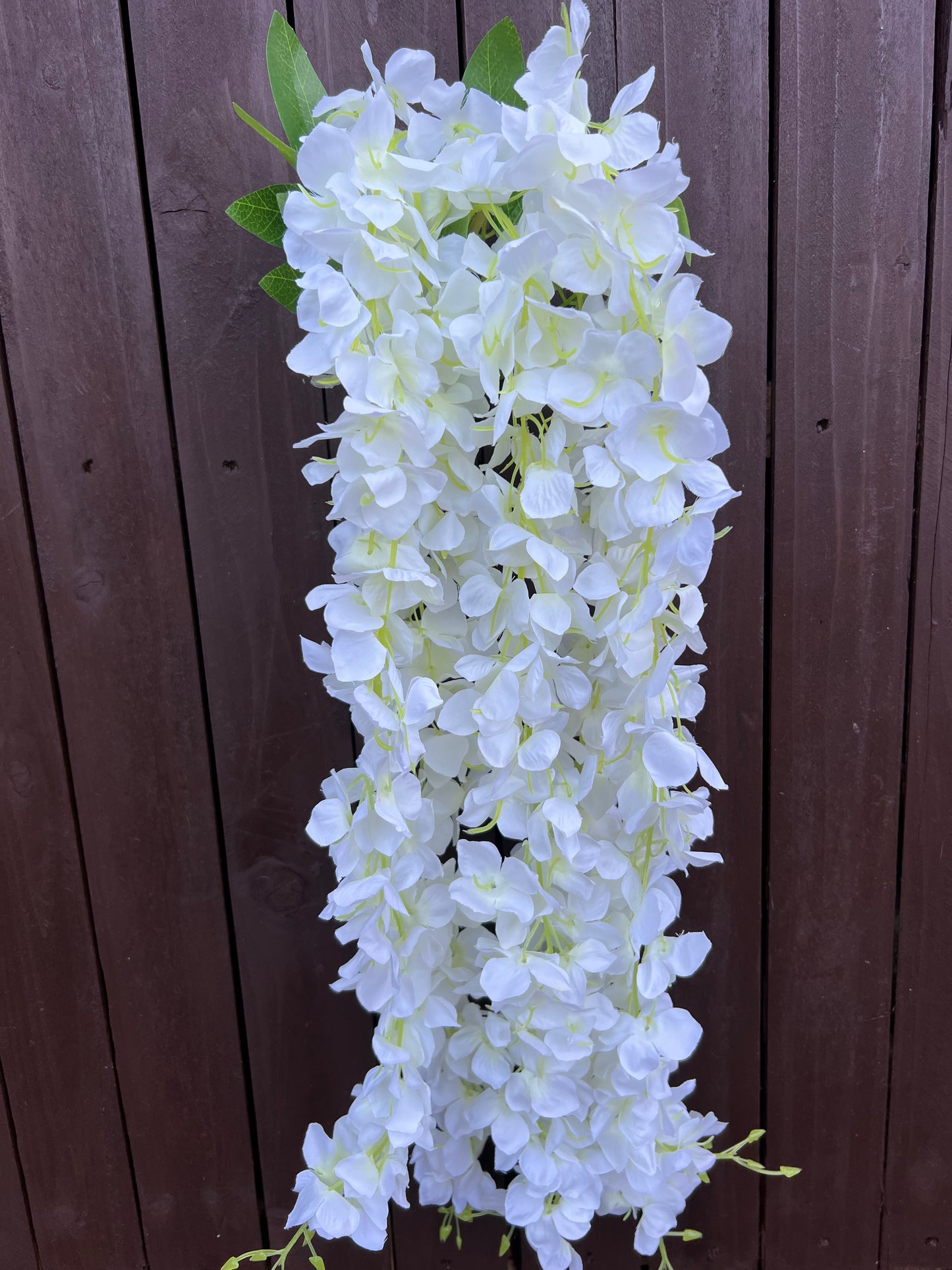 5 STEM TRAILING HYDRANGEA IVORY