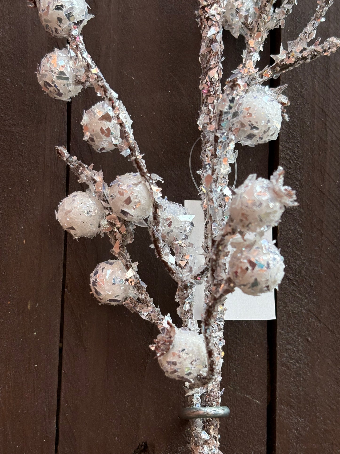 54cm SPARKLE BERRY PICK WHITE