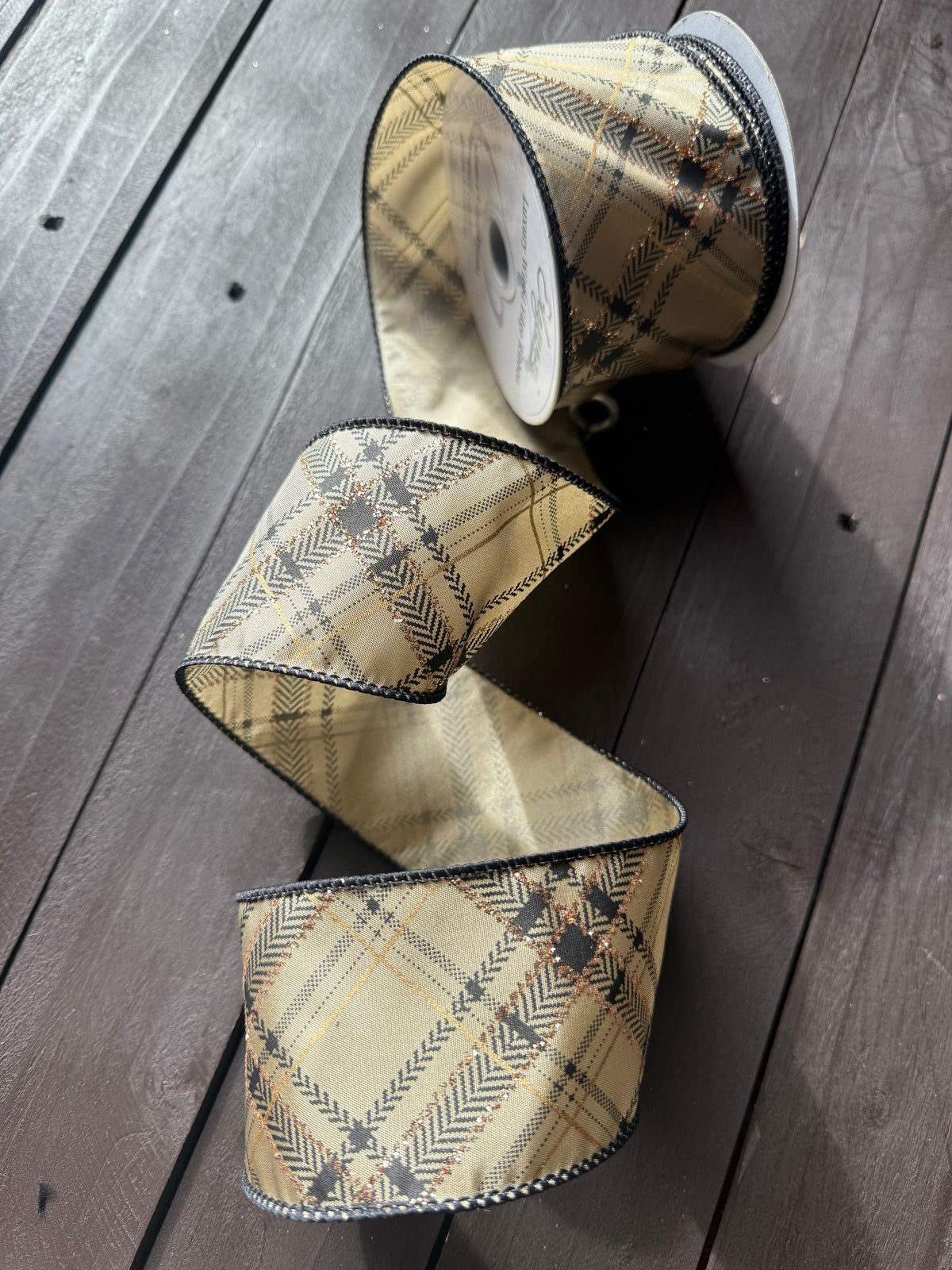 WIRED EDGE DIAMOND CHECKED MOCHA/BLACK