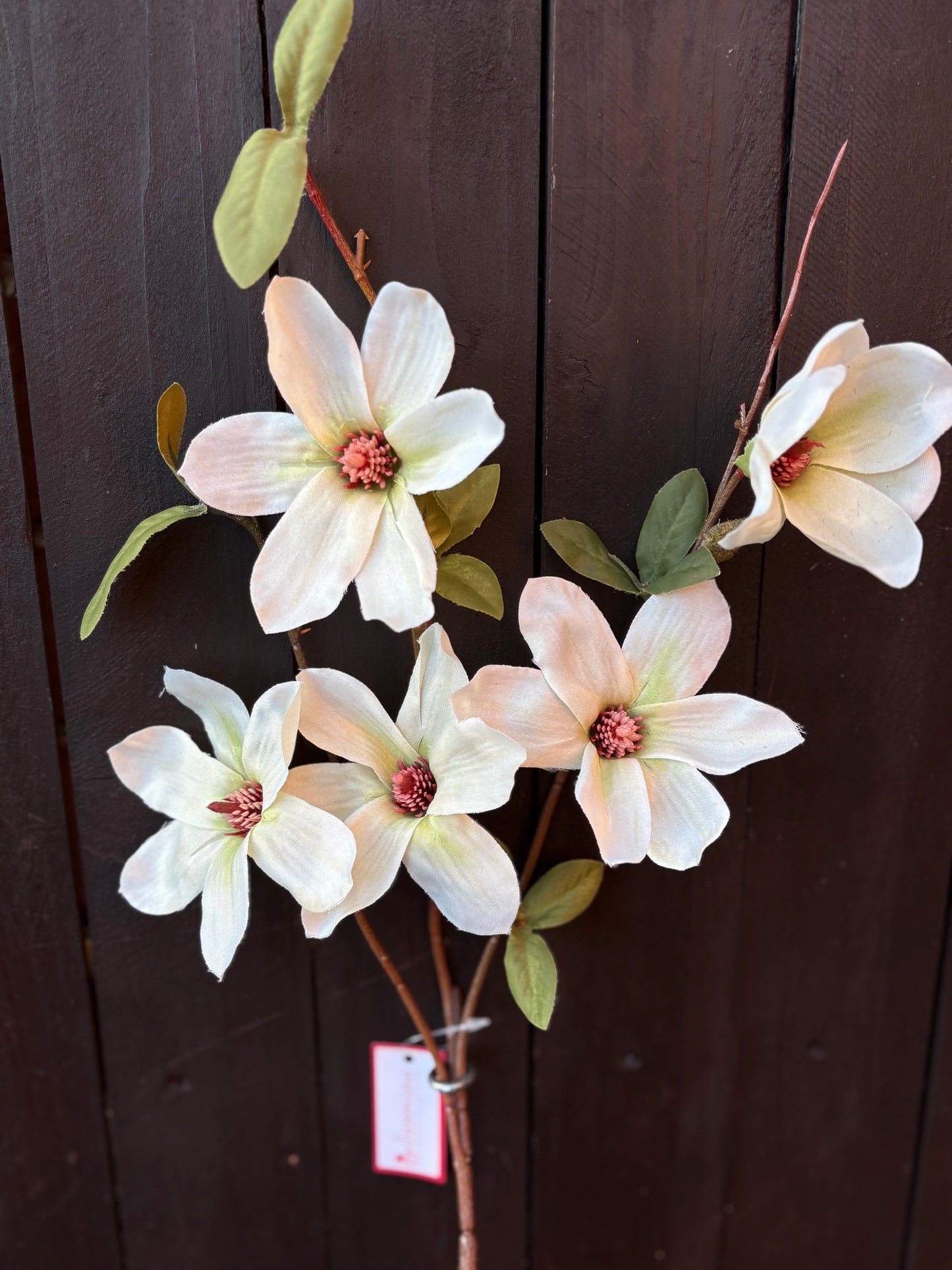 64cm MULTI MAGNOLIA SPRAY IVORY