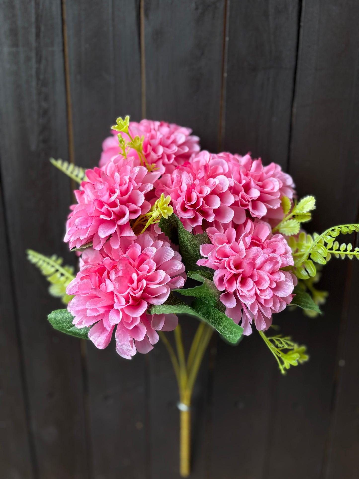 LARGE 7 HEAD CHRYSANTHEMUM PINK