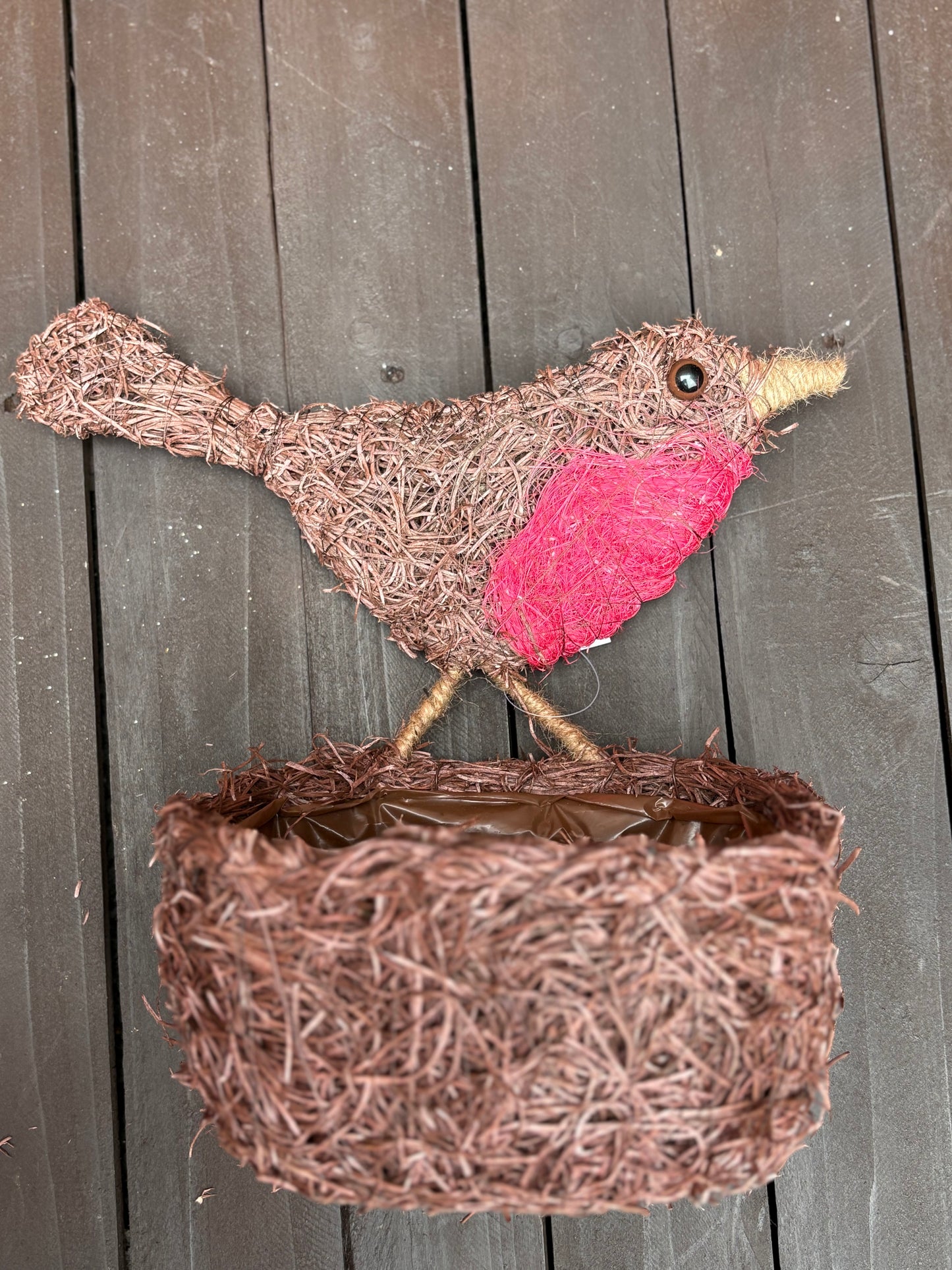 28cm NATURAL SALIM FLAT ROBIN OVAL PLANTER