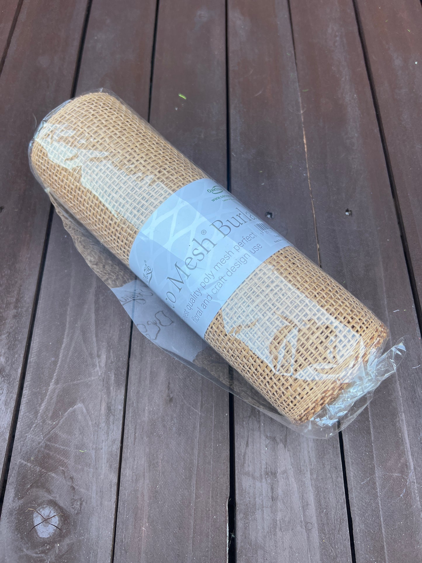 DECOMESH BURLAP 25cm x 4.57m NATURAL