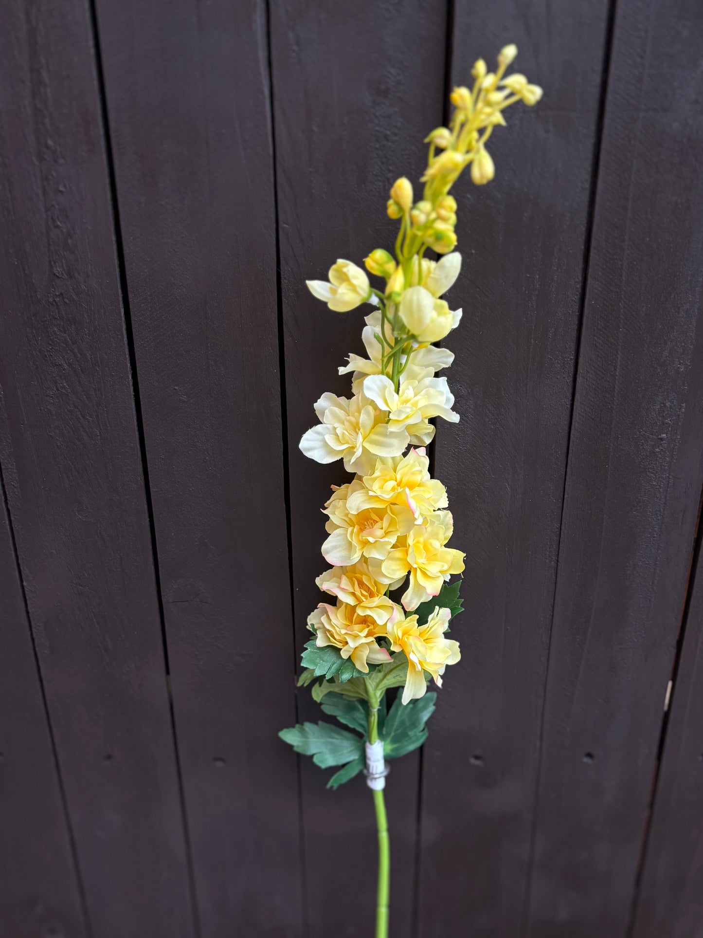 79CM CHLOE DELPHINIUM SPRAY YELLOW