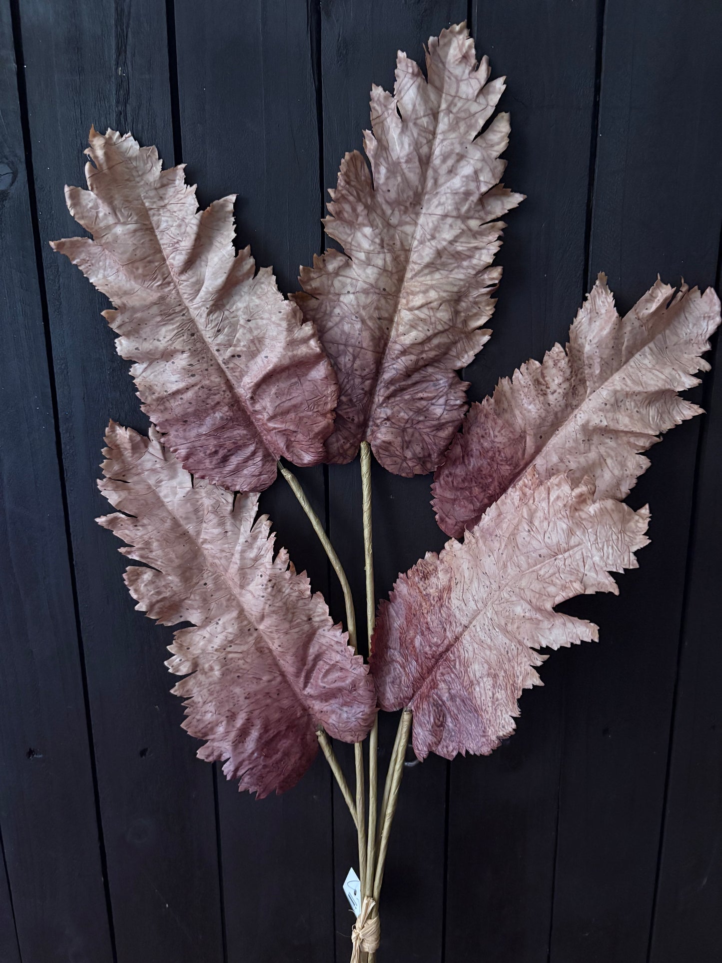 85cm DRIED TOUCH FALL LEAF BUNCH COFFEE