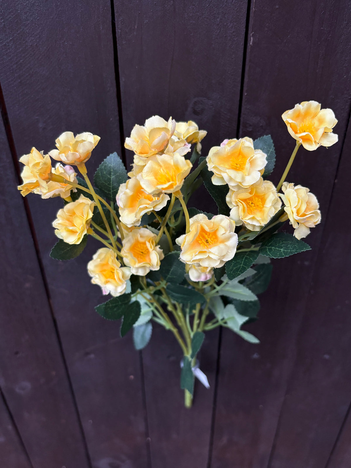 SILK RUFFLED BUTTERCUP BUNCH YELLOW