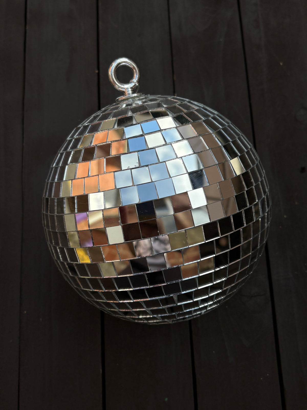 16cm HANGING DISCO BALL BAUBLE