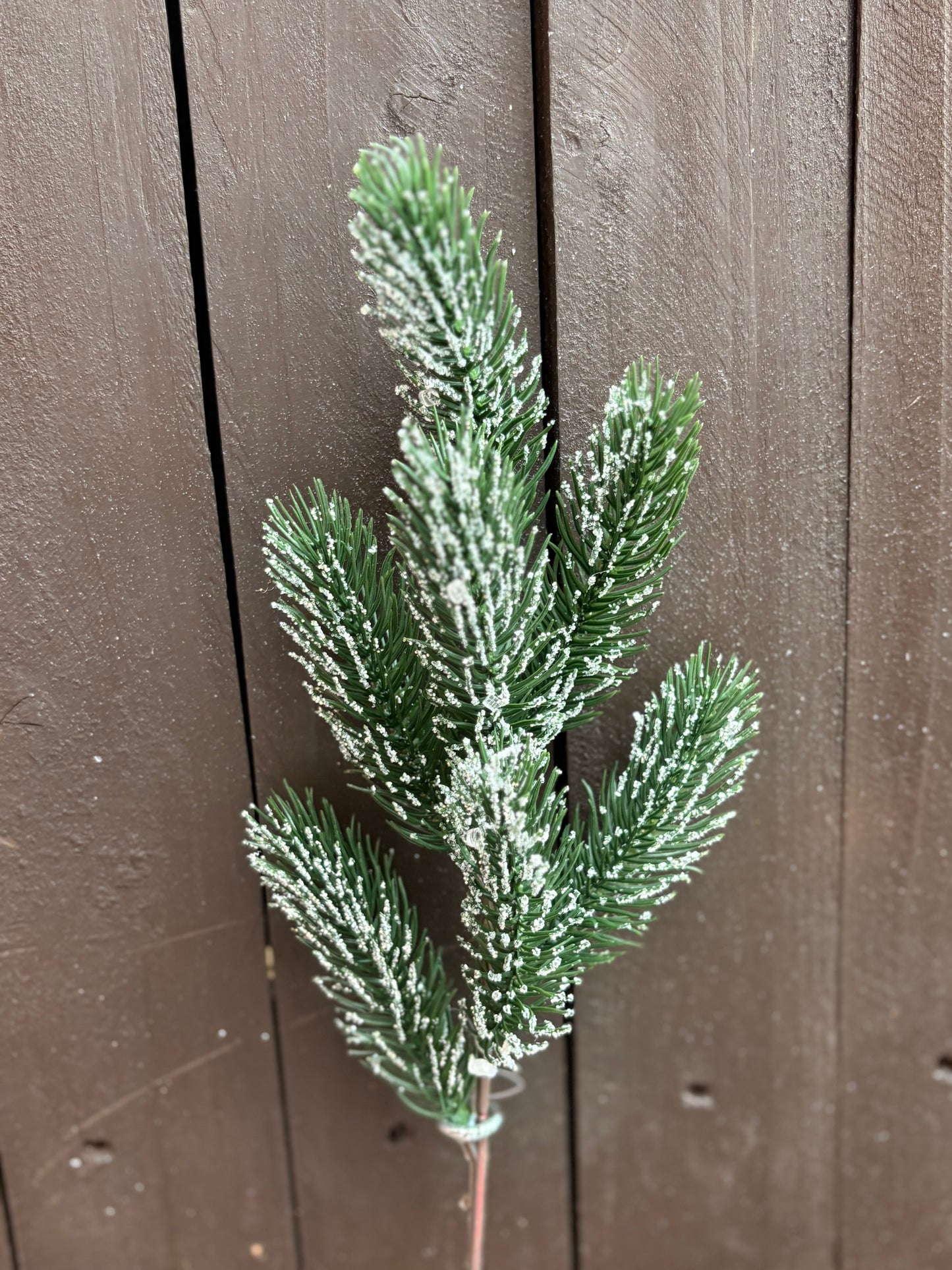 47cm SPRUCE SPRAY GLITTER GREEN