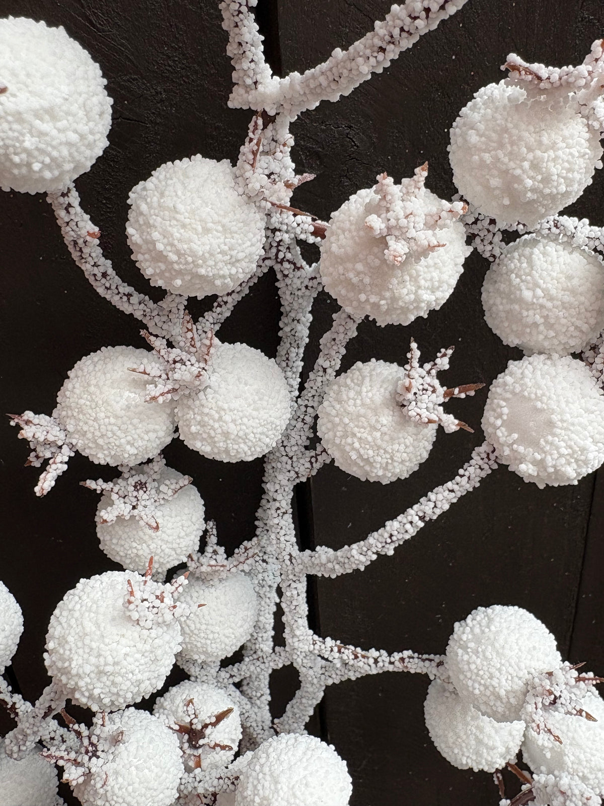61cm FROSTED ROSEHIP STEM WHITE