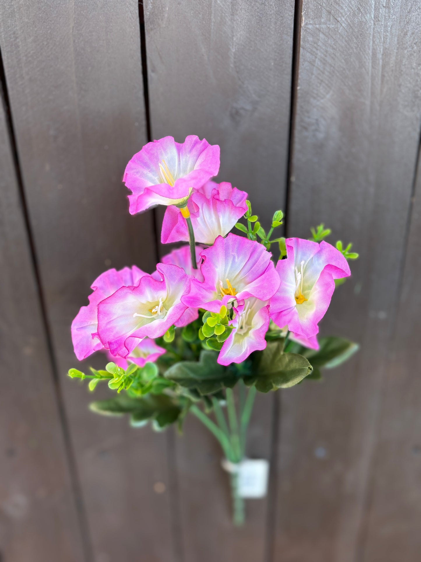 30cm MORNING GLORY BUSH LILAC/IVORY