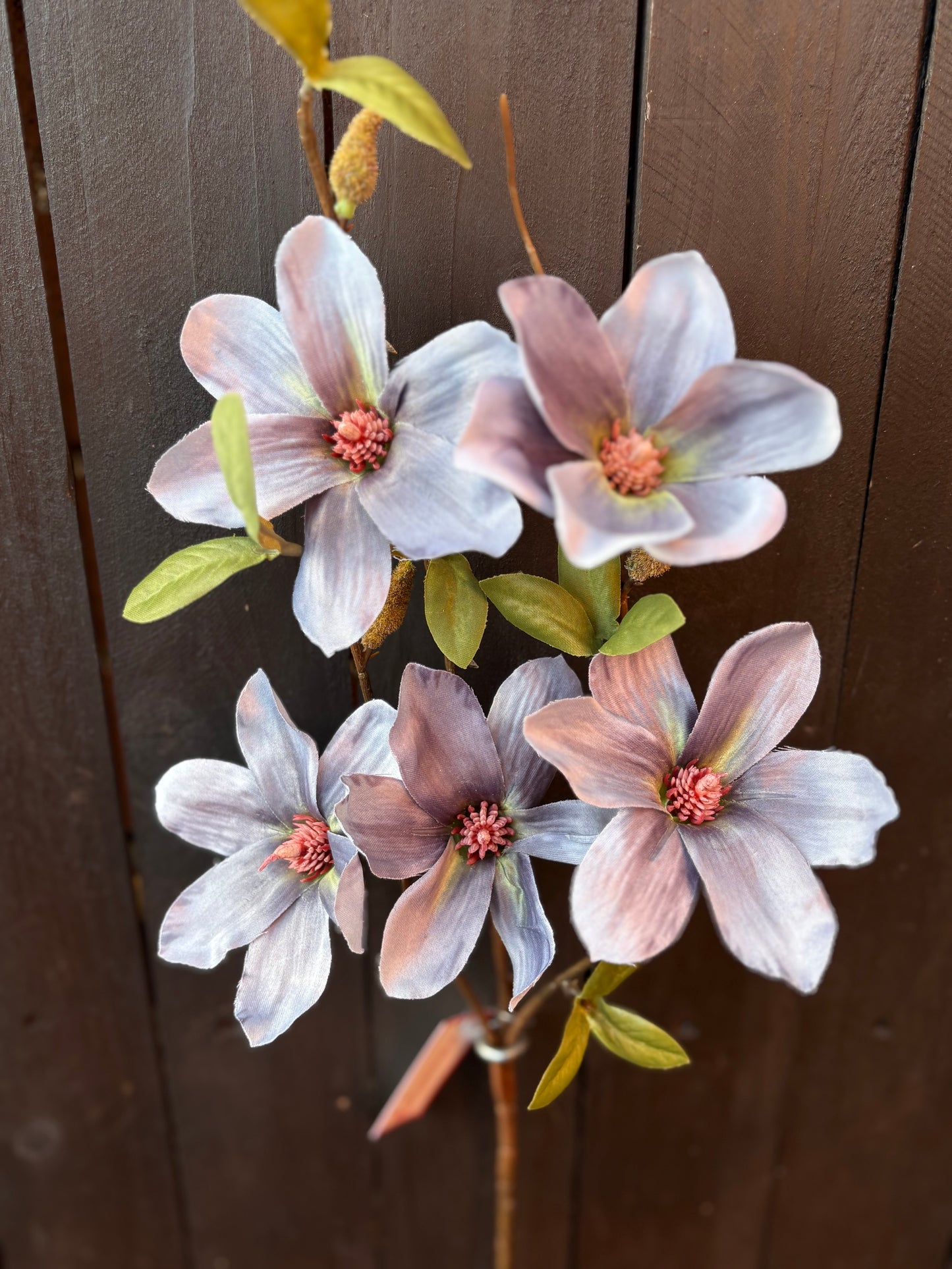 64cm MULTI MAGNOLIA SPRAY GREY