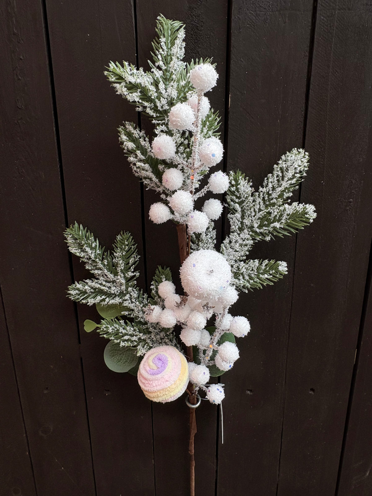 70cm SNOWBALL PASTEL SPRUCE BRANCH