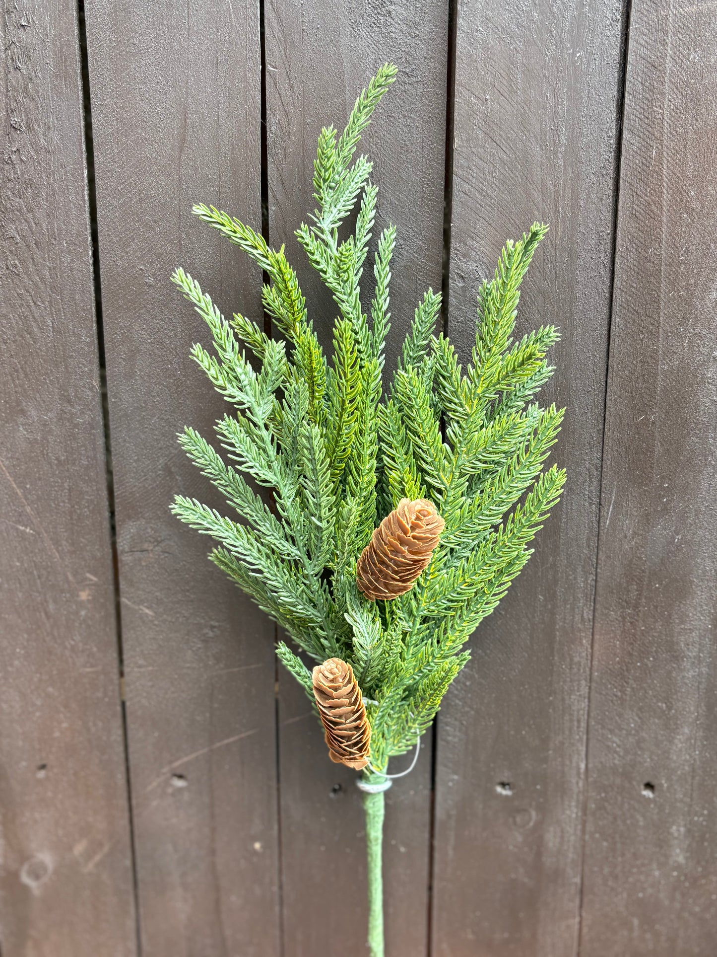 50cm SPRUCE SPRAY WITH CONES
