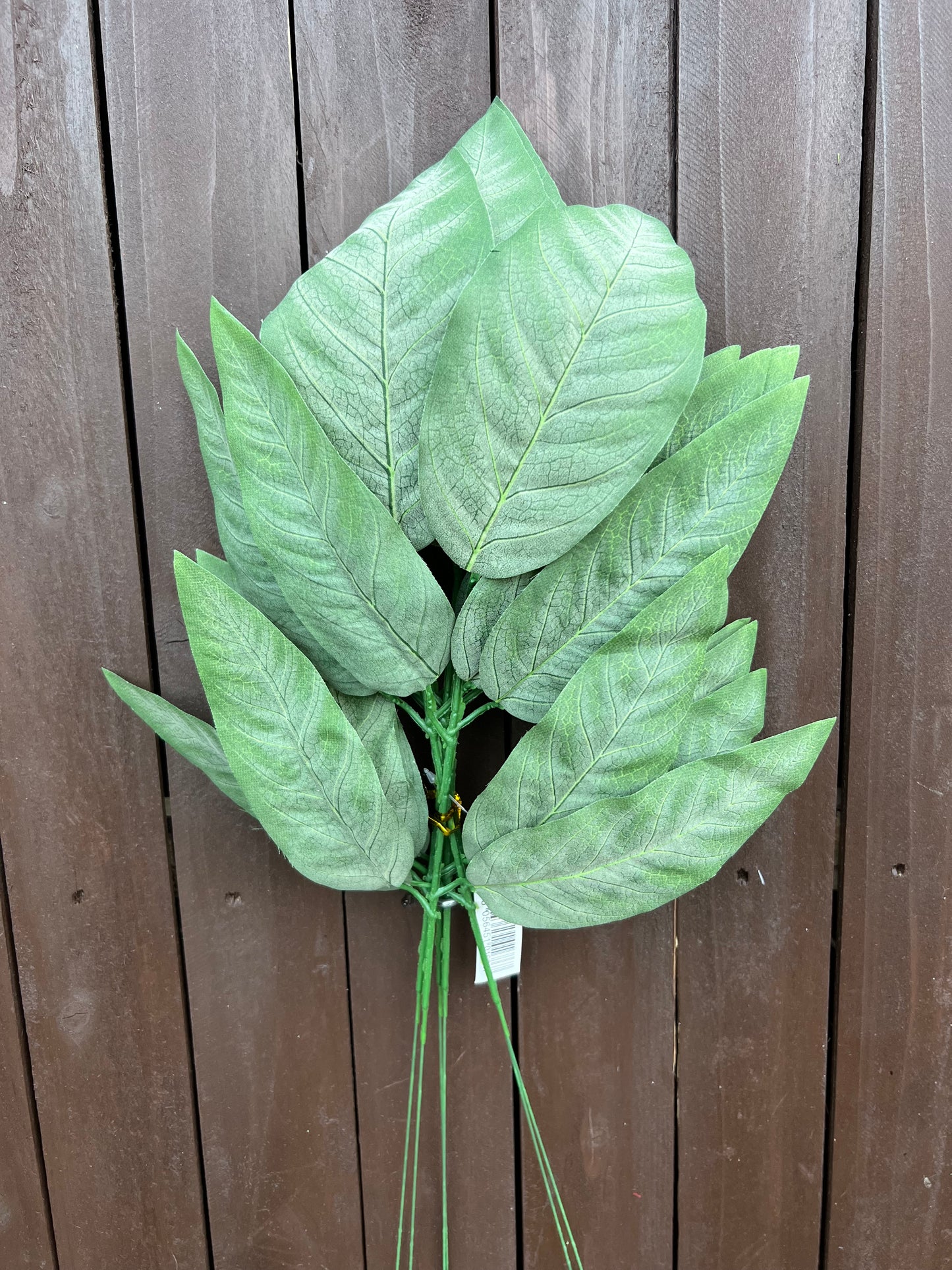 55cm LEAF SPRAY GREY/GREEN
