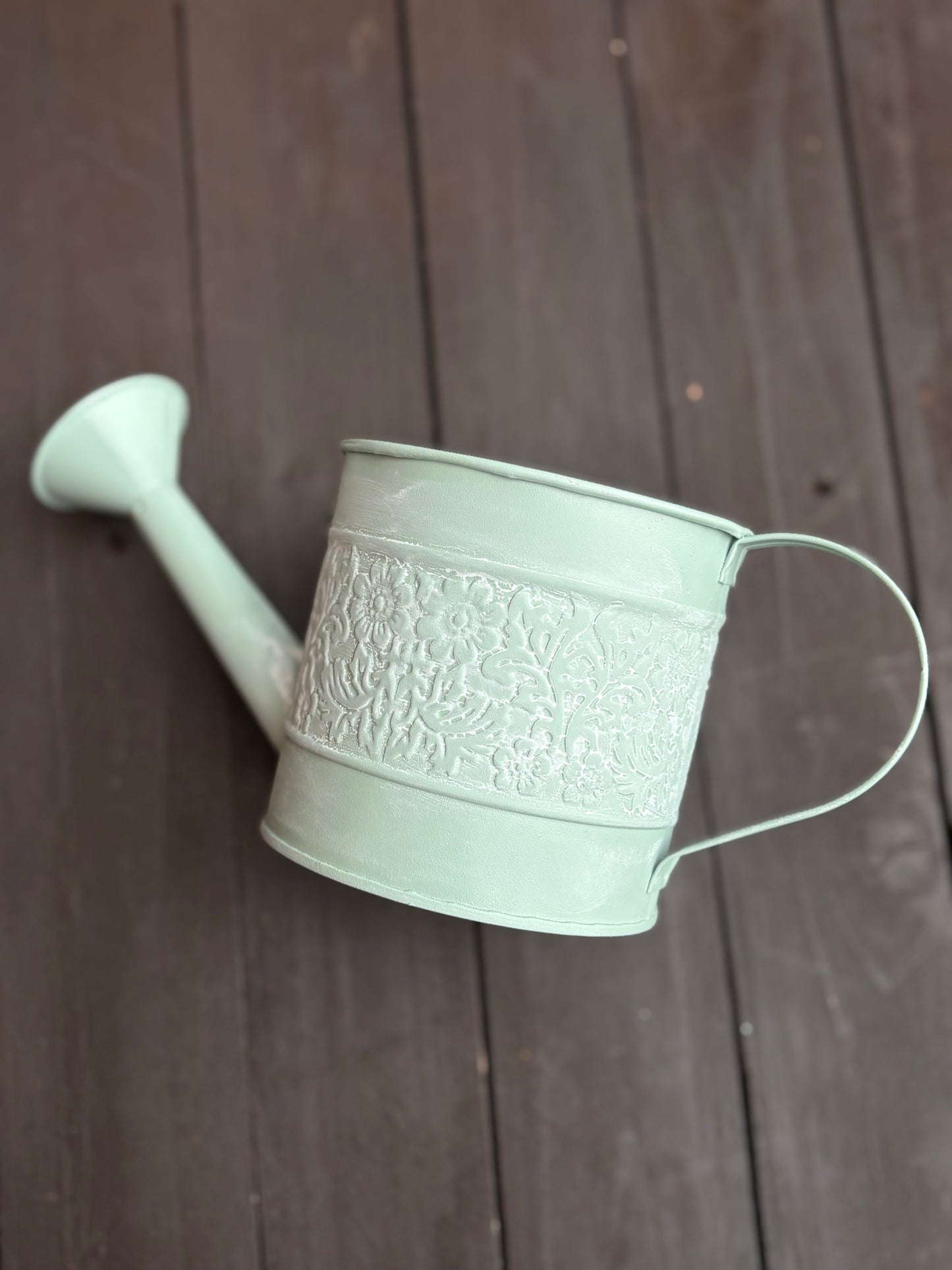 11cm PASTEL WATERING CAN GREEN