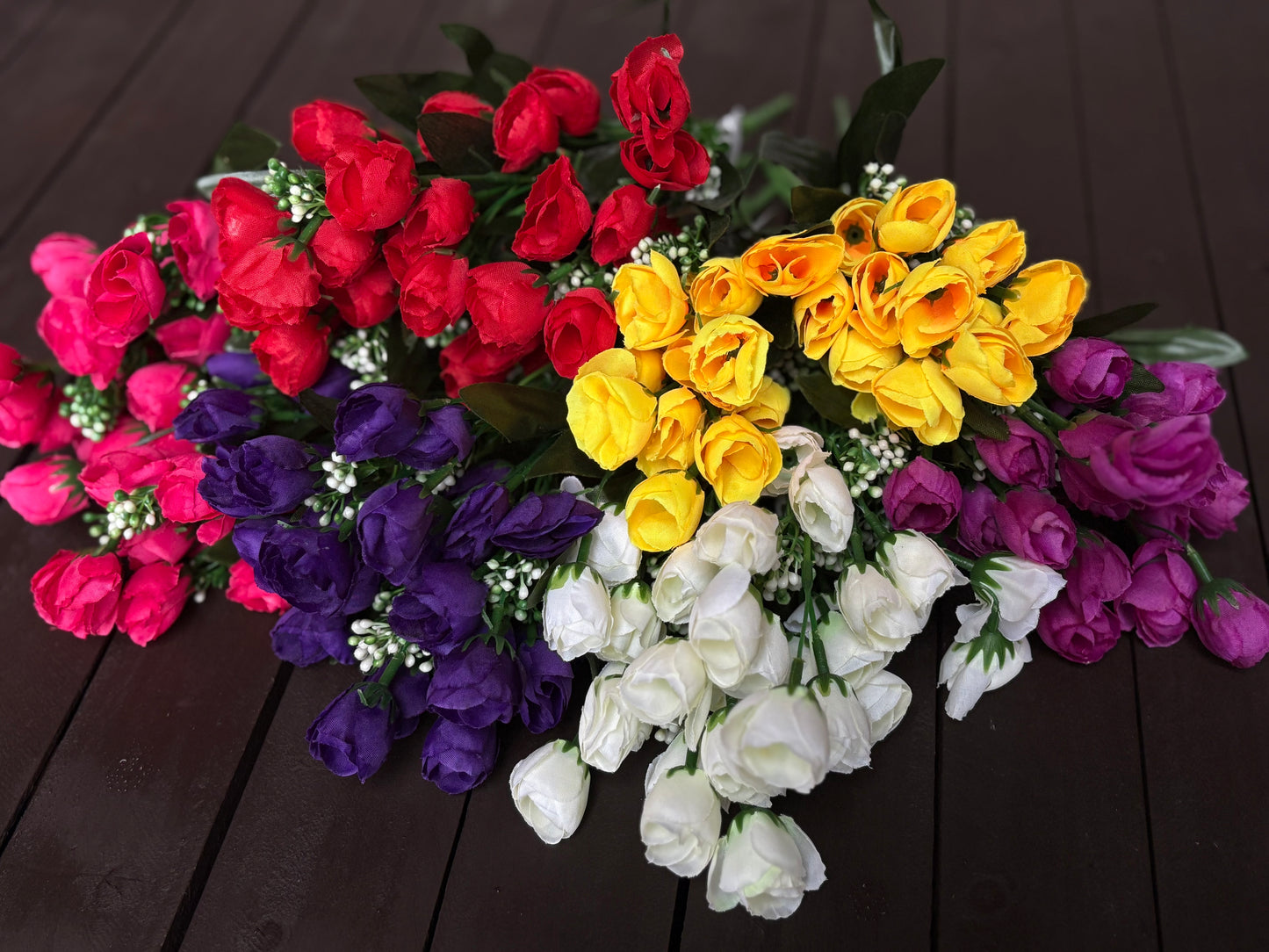 34cm MINI LONG ROSEBUD BUNDLE