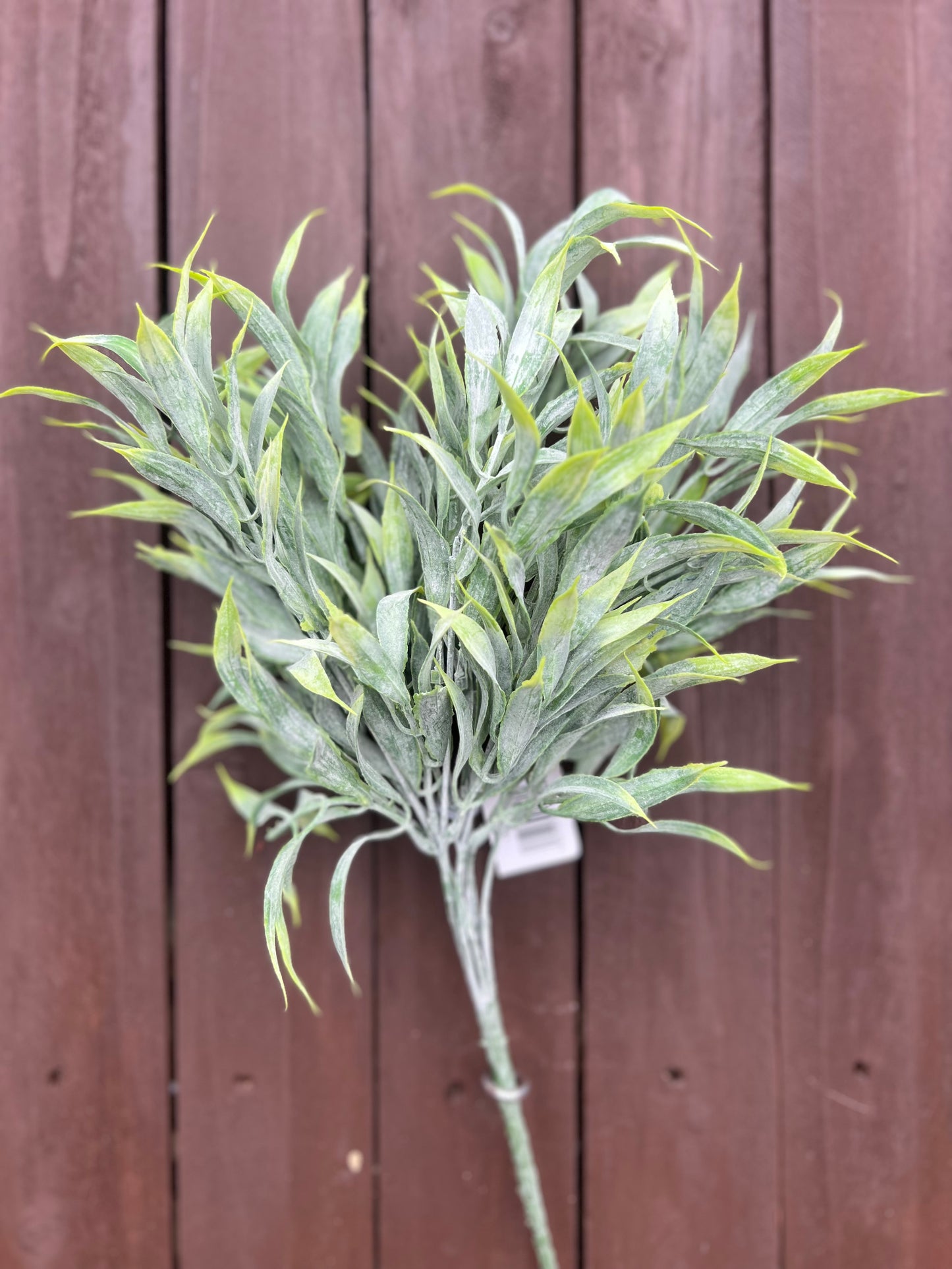PLASTIC LONG STEM WILD GRASS BUNCH TWO TONE GREEN