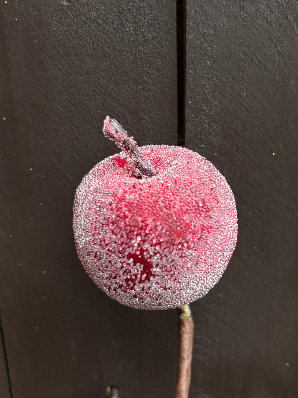 40cm 2 SUGAR APPLES STEM DARK RED