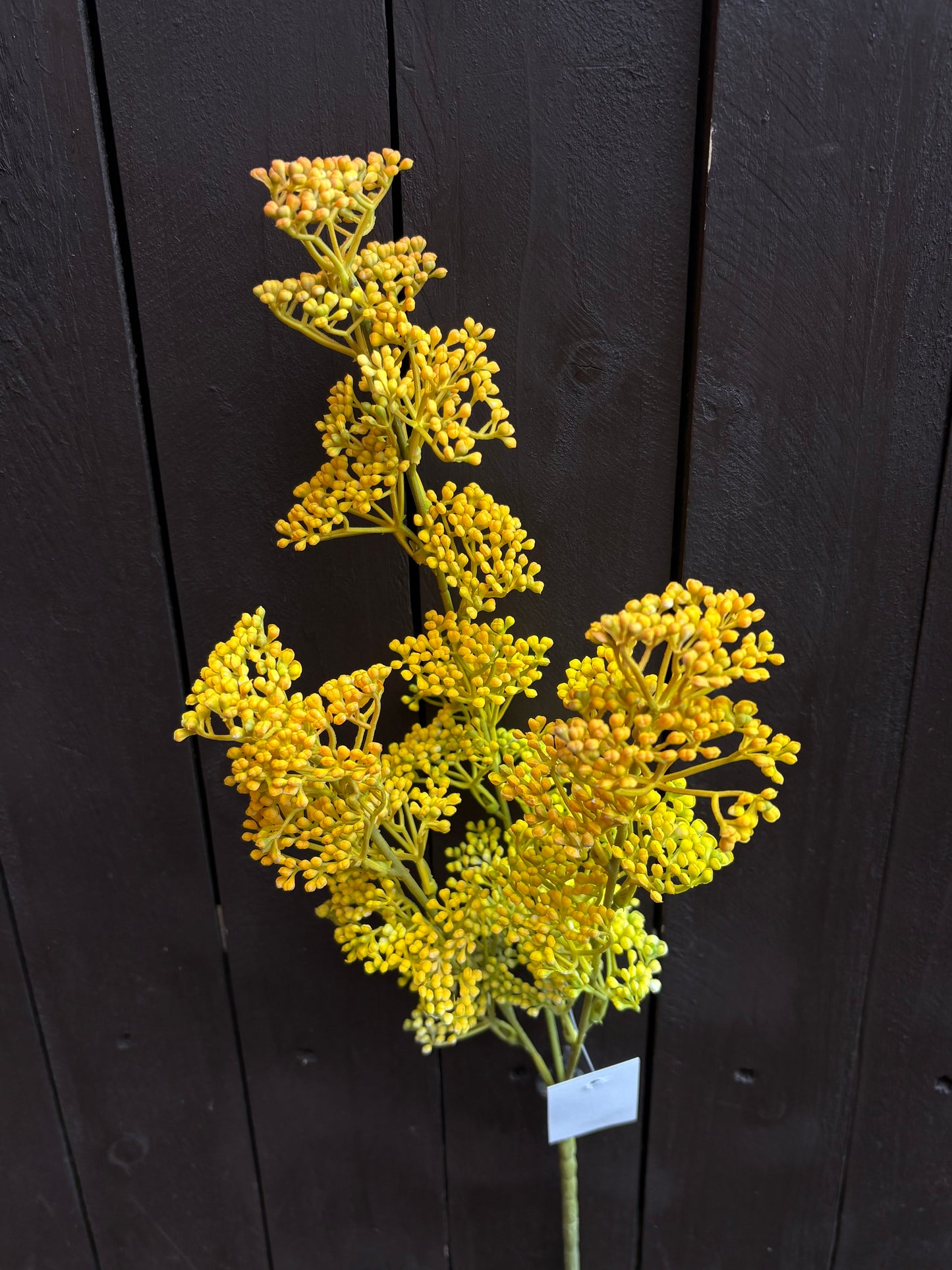 PLASTIC MINI BERRY BUD SPRAY ORANGE/YELLOW