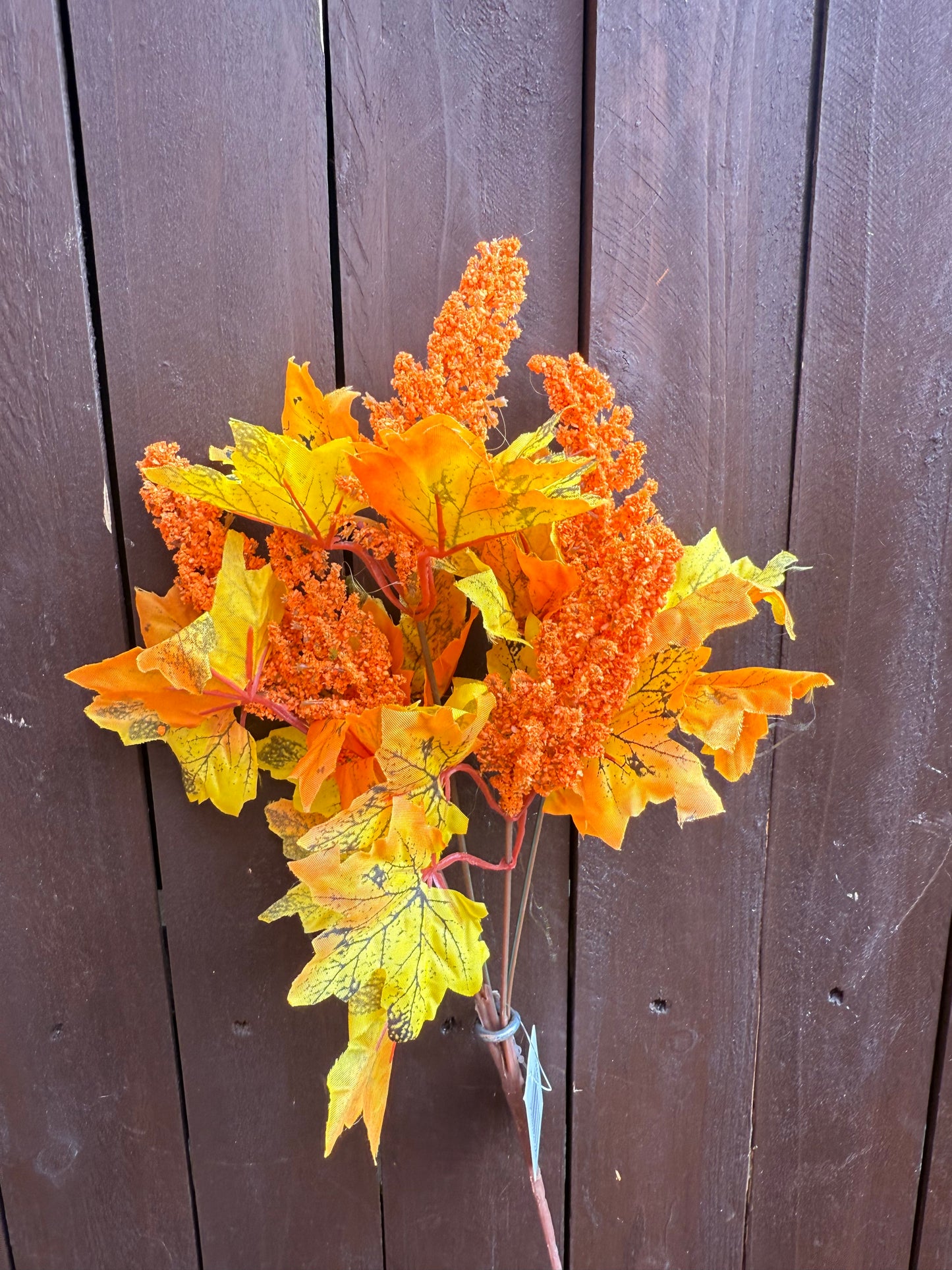36cm AUTUMN ASTILBE LEAF ORANGE