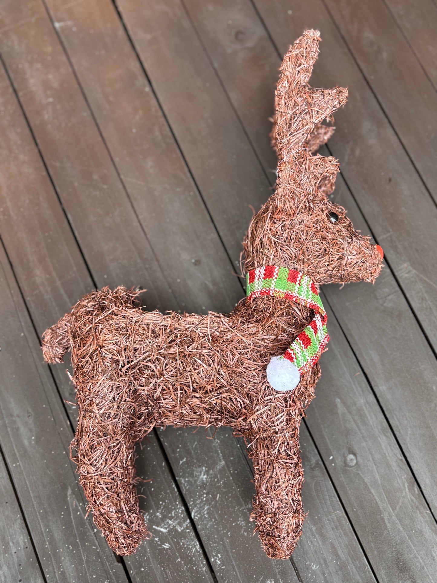 45cm NATURAL SALIM STANDING REINDEER PLANTER