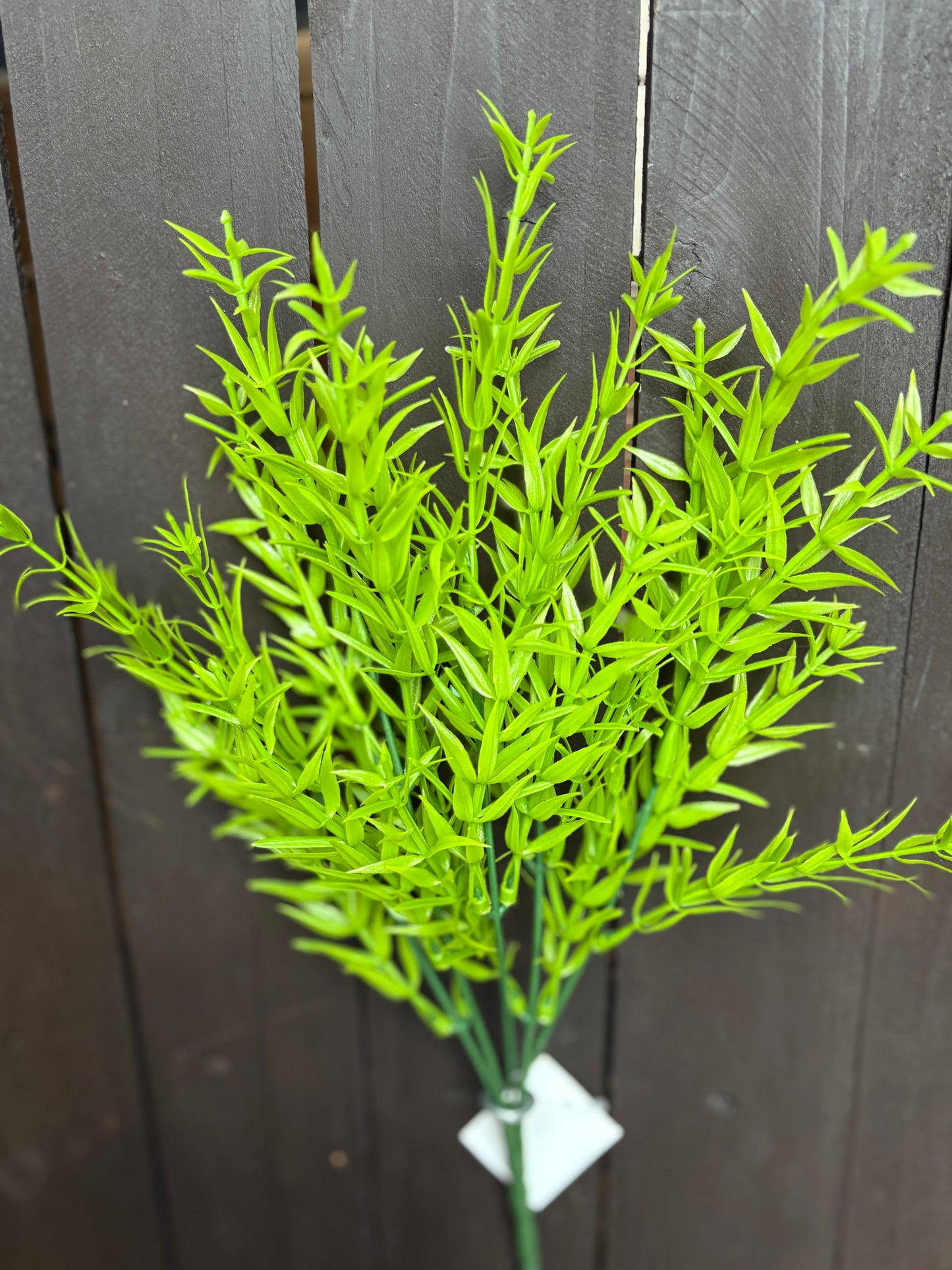 35cm MINI SPIKY FOLIAGE BUSH LIGHT GREEN