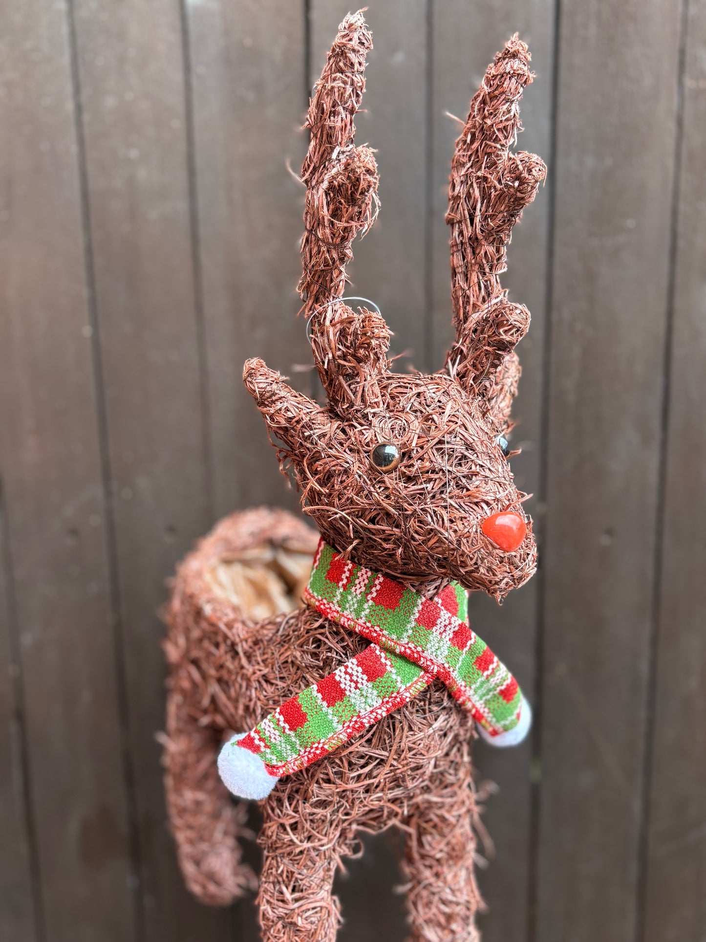 45cm NATURAL SALIM STANDING REINDEER PLANTER