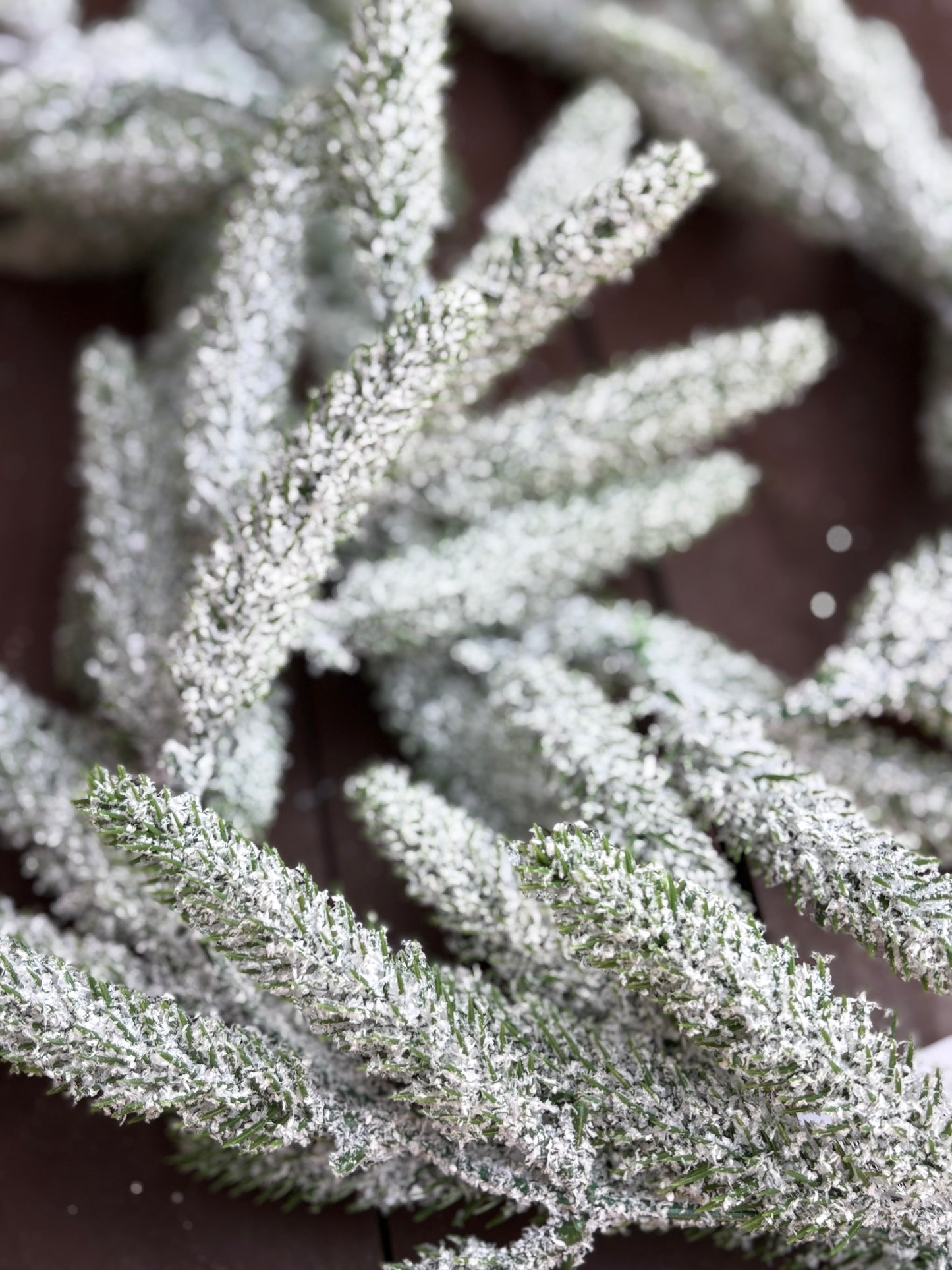 182cm SNOWCAP SPRUCE GARLAND SNOWY GREEN