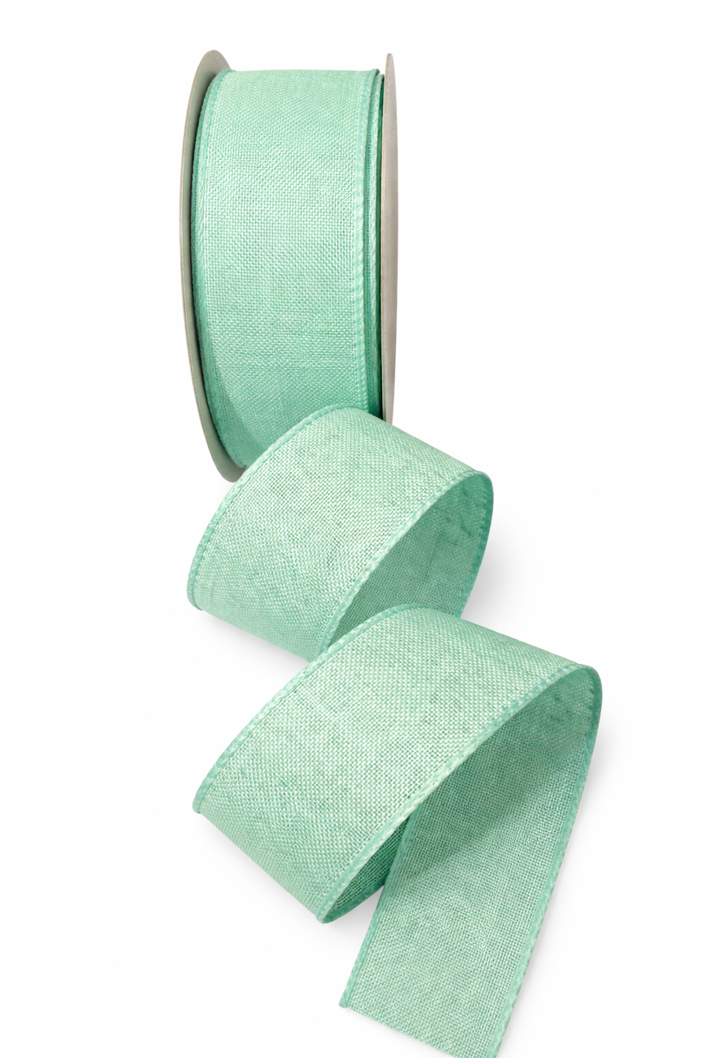 1.5inch WIRED MINT GREEN RIBBON - SOLD PER 5 METRE