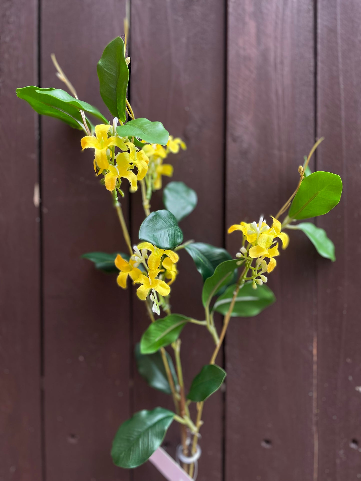 65cm BLOSSOM LEAF SPRAY YELLOW