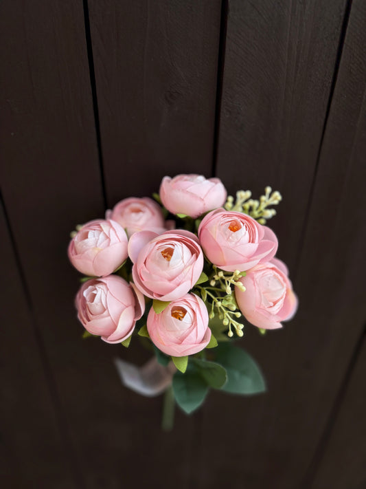 28cm RANUNCULUS BUSH BABY PINK