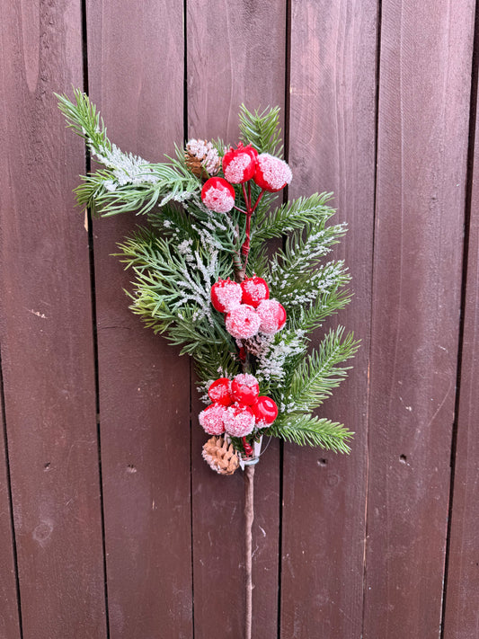 57cm BERRY & CONE BRANCH