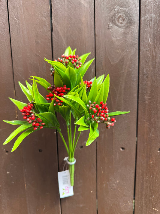21CM MINI BERRY BUSH RED