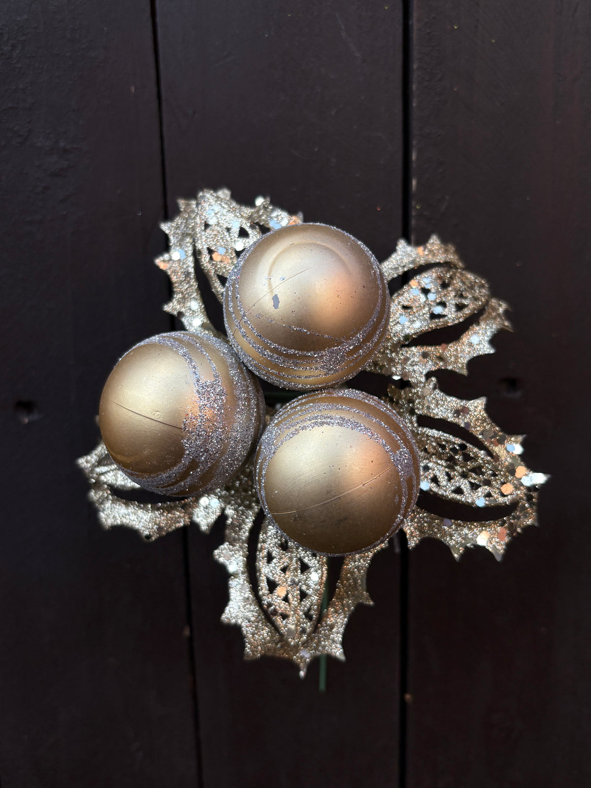 20cm BAUBLE PICK GOLD