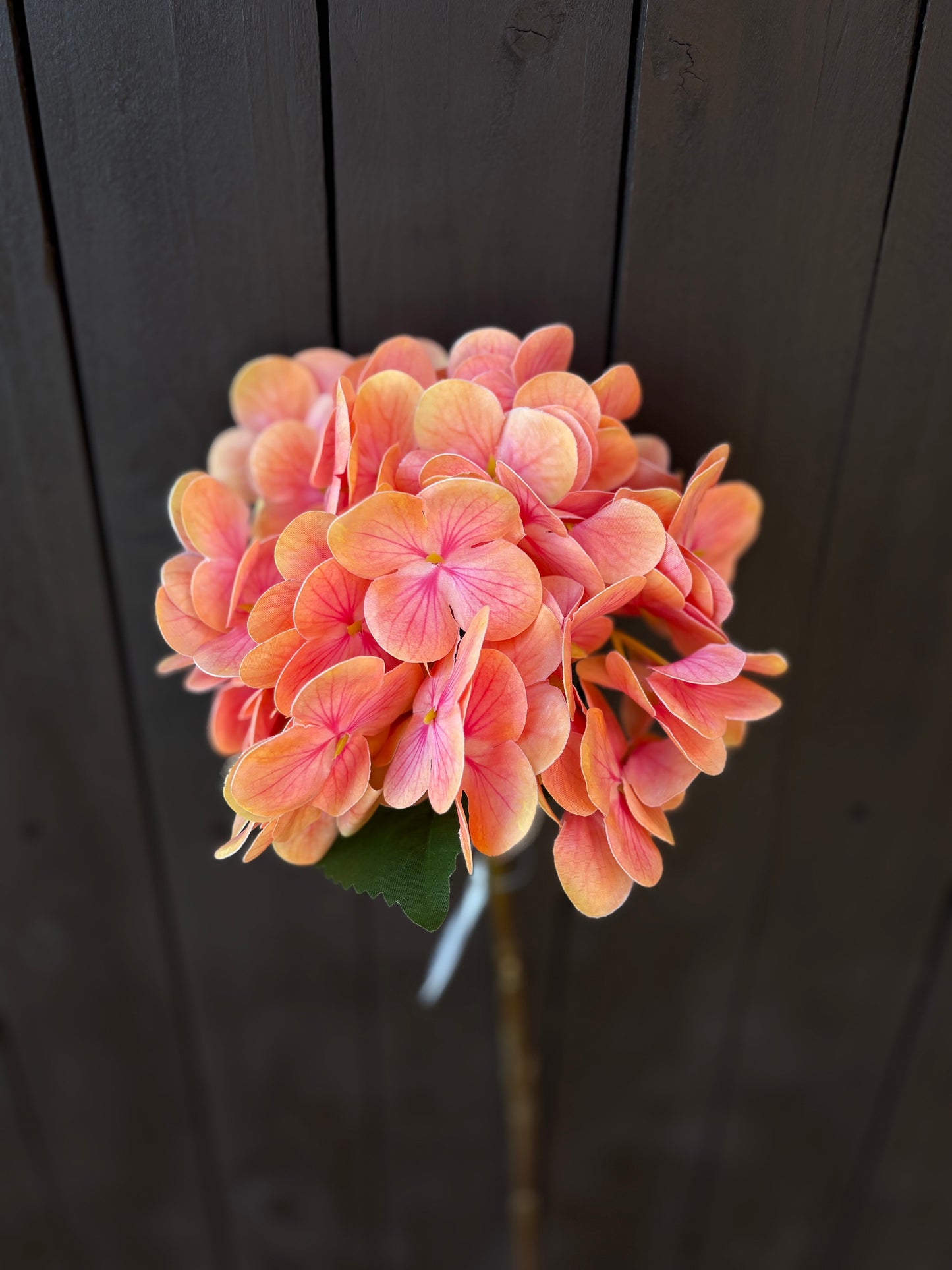 45cm REAL LOOK HYDRANGEA ORANGE