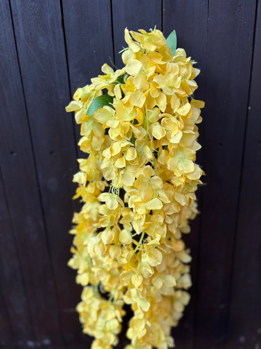 5 STEM TRAILING HYDRANGEA YELLOW
