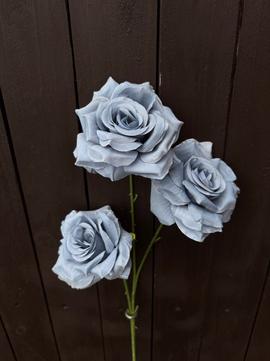 TRIPLE DIAMOND ROSE BUNCH DUSTY BLUE