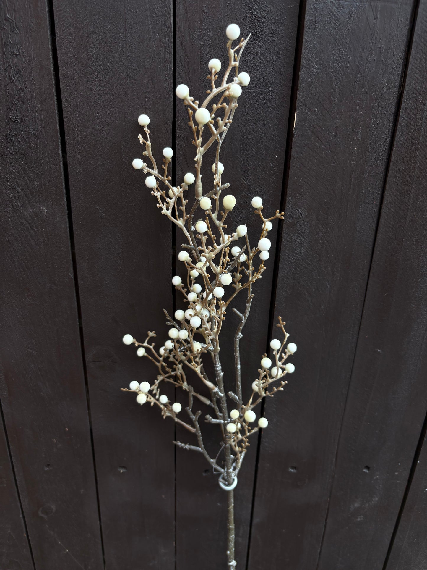 67cm SEASONAL MINI BUD BERRY STEM CREAM