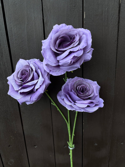 TRIPLE DIAMOND ROSE BUNCH PURPLE