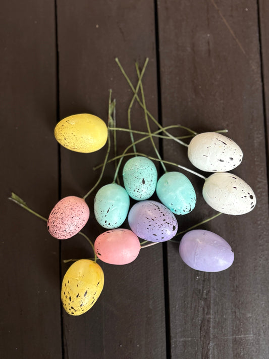 SMALL MIX EASTER EGG PICKS PK11