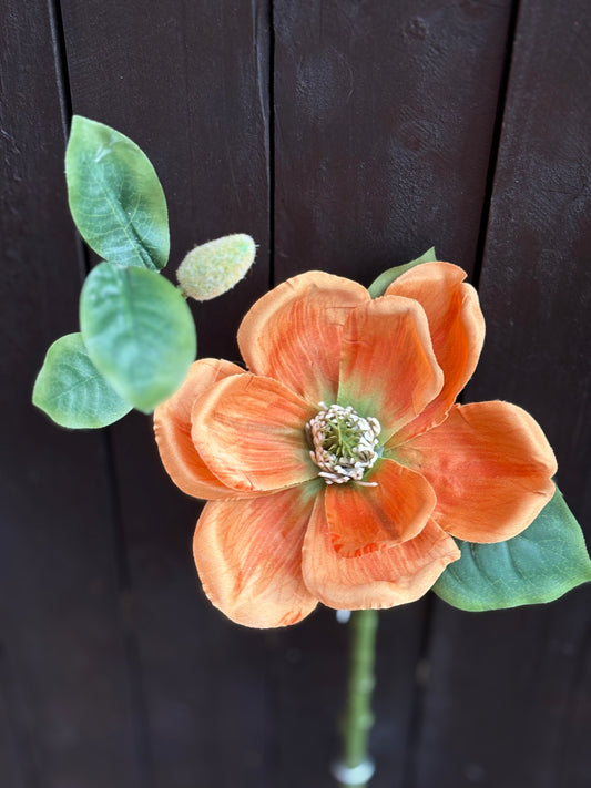 46cm SINGLE MAGNOLIA ORANGE