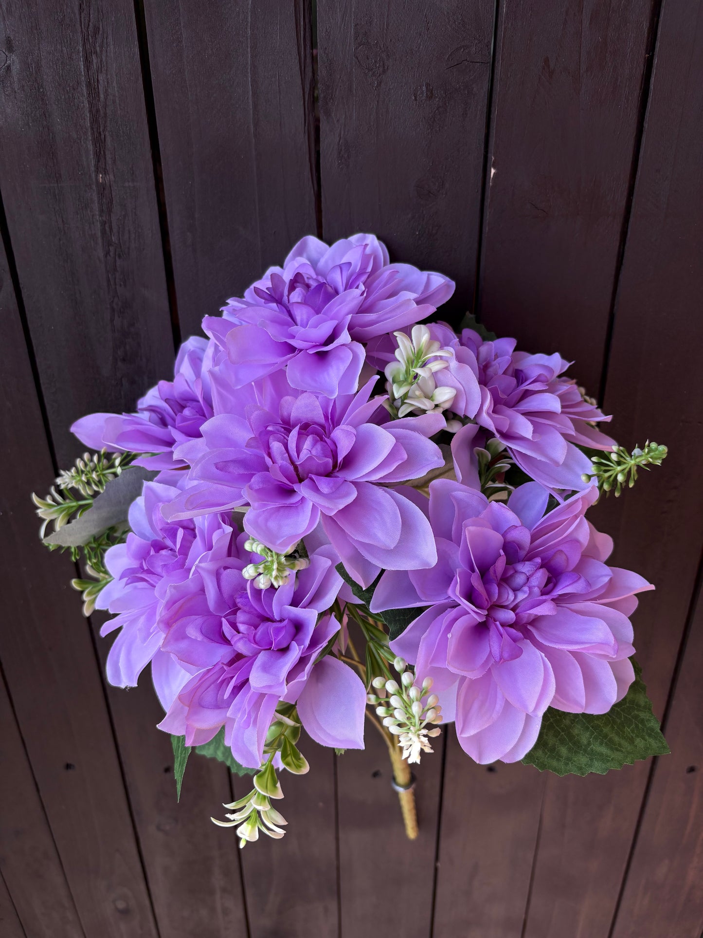 42cm DAHLIA BUSH LILAC