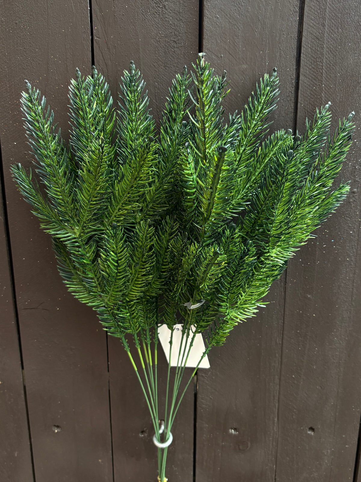 37cm MINI PINE SPRIG BUNDLE x 10 DARK GREEN