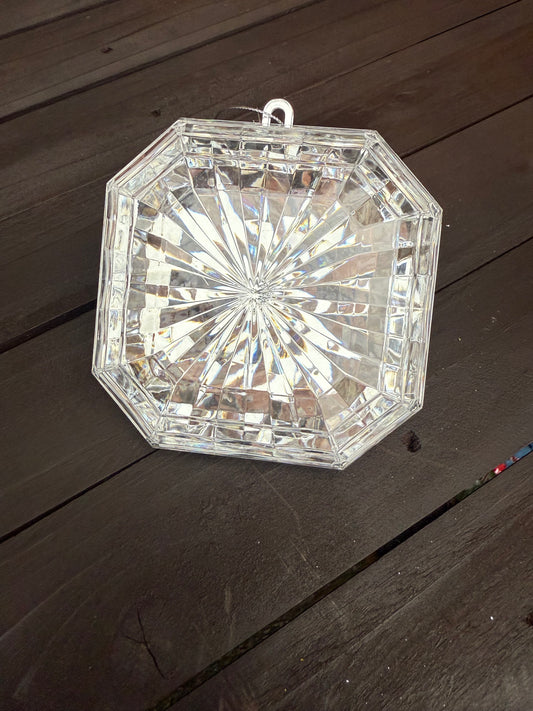 SQUARE JEWEL 4.5" X 4.75" X 2" SILVER
