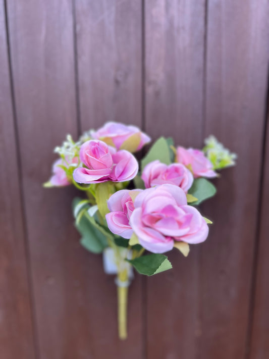 ROSE & WHITE TIP FOLIAGE VINTAGE PINK