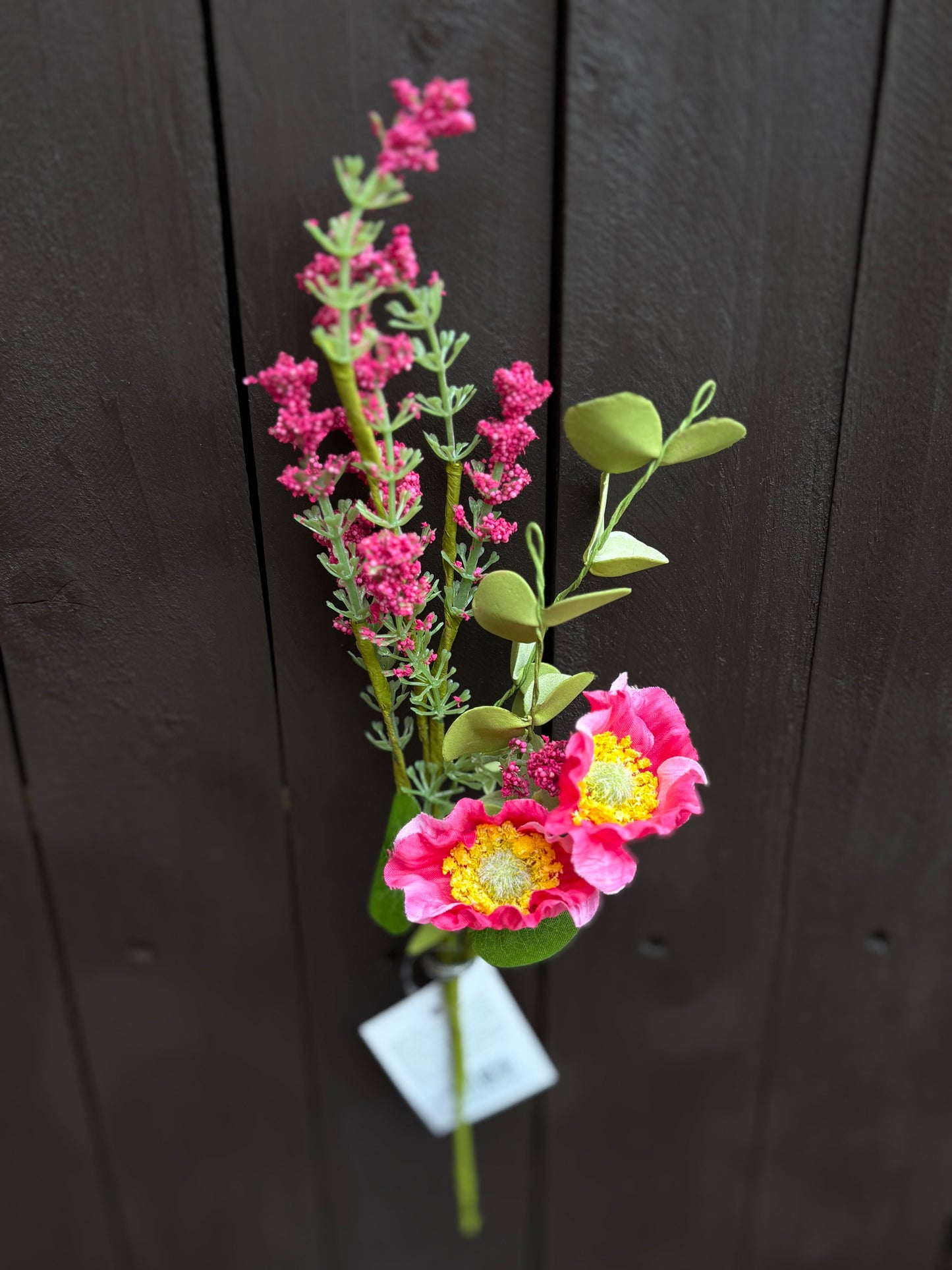 33cm SPRING FLORAL PICK PINK